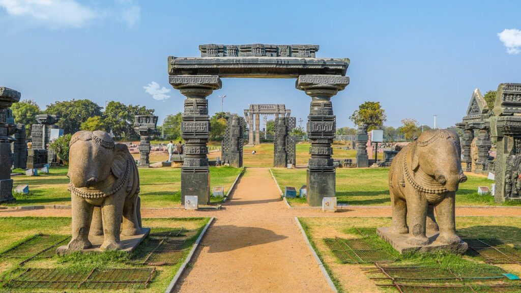 Warangal Fort in the warangal District